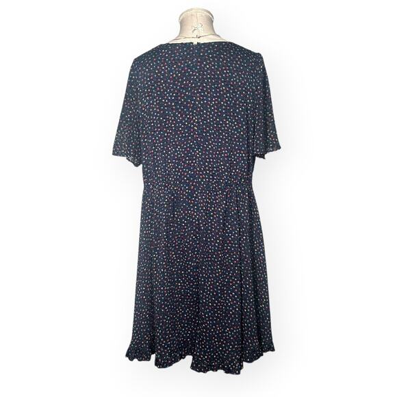 MADEWELL Sugar Dot Dress Flutter Sleeve Ruffle Hem Sundress Coquette Whimsical - Picture 9 of 13